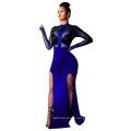 C4113  2020 dresses women Sexy woman long sleeve see through dress women clothing 2020